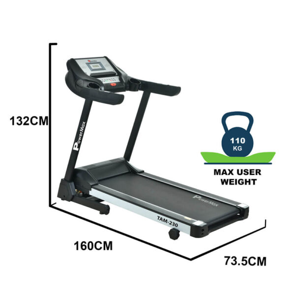 TAM-230® AC Motorized Treadmill with MP3 & iPad Holder - Image 11