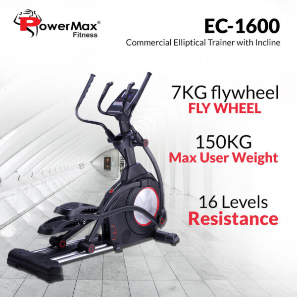 EC-1600 Commercial Elliptical Trainer with Incline - Image 2