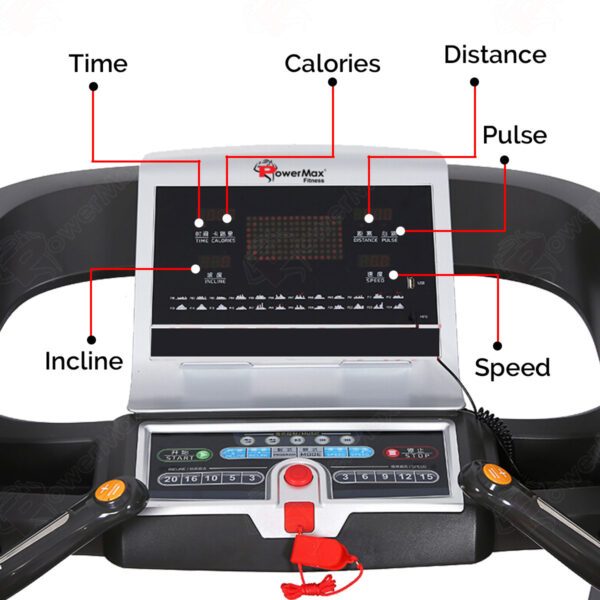 TA-C4® Premium Commercial AC Motorized Treadmill - Image 2