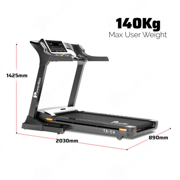 TA-C4® Premium Commercial AC Motorized Treadmill - Image 4