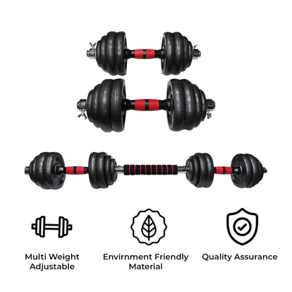 PDS-30 Baking Iron Dumbbells Set - Image 4