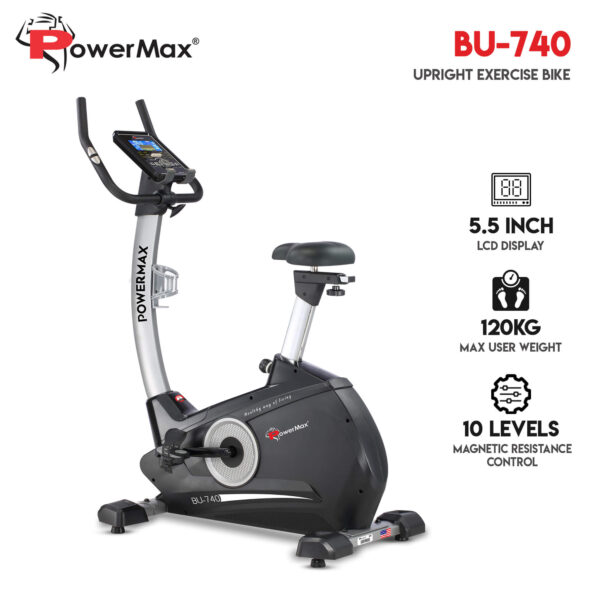 BU-740 Upright Exercise Bike with Hand Pulse - Image 2