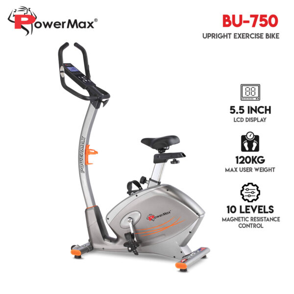 BU-750 Upright Exercise Bike with Hand Pulse - Image 2