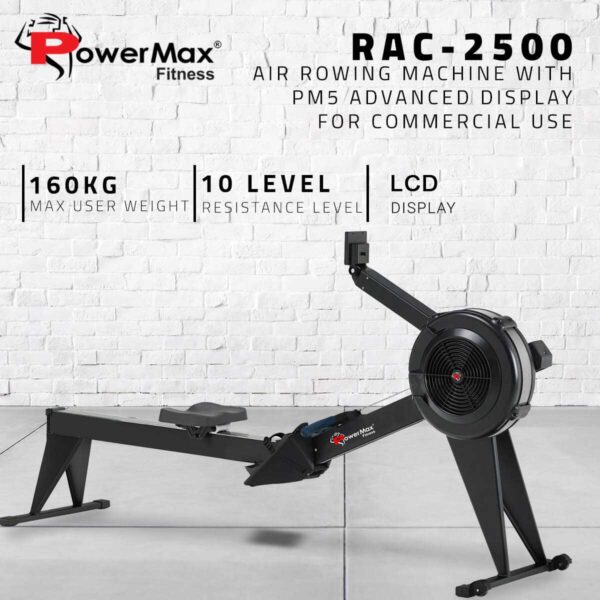 RAC-2500 Air Rowing Machine with LCD Display for Commercial use - Image 8